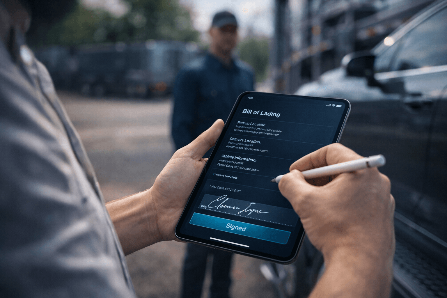 Pickup, transport, delivery